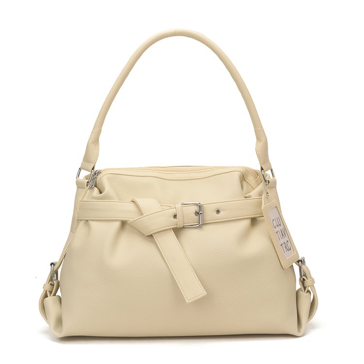 Women's PU Leather Drawstring Mini Bucket Bag view 3