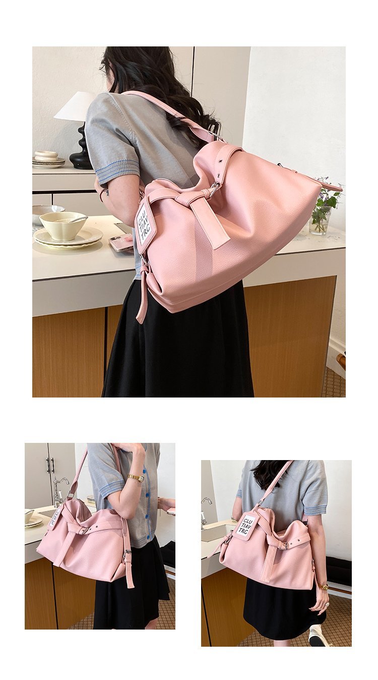 Women's PU Leather Drawstring Mini Bucket Bag detail 6