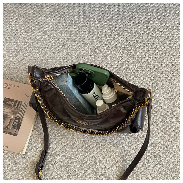 Women's Everyday Geometric Dumpling-Shaped PU Leather Shoulder Bag detail 23