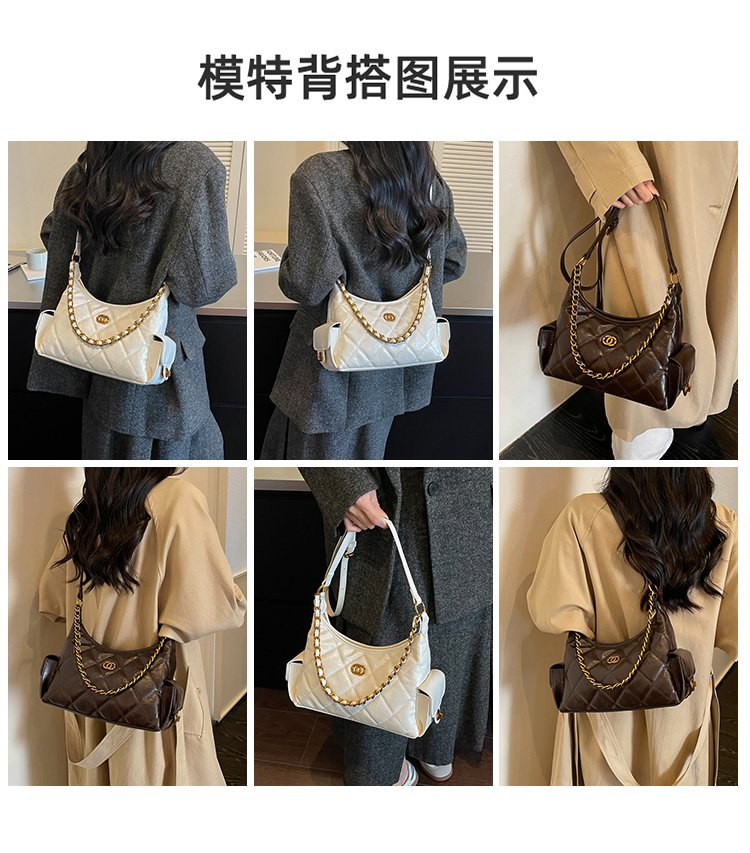 Women's Everyday Geometric Dumpling-Shaped PU Leather Shoulder Bag detail 27