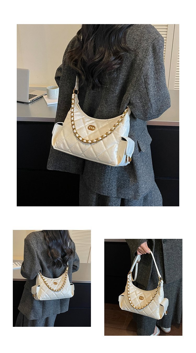 Women's Everyday Geometric Dumpling-Shaped PU Leather Shoulder Bag detail 28