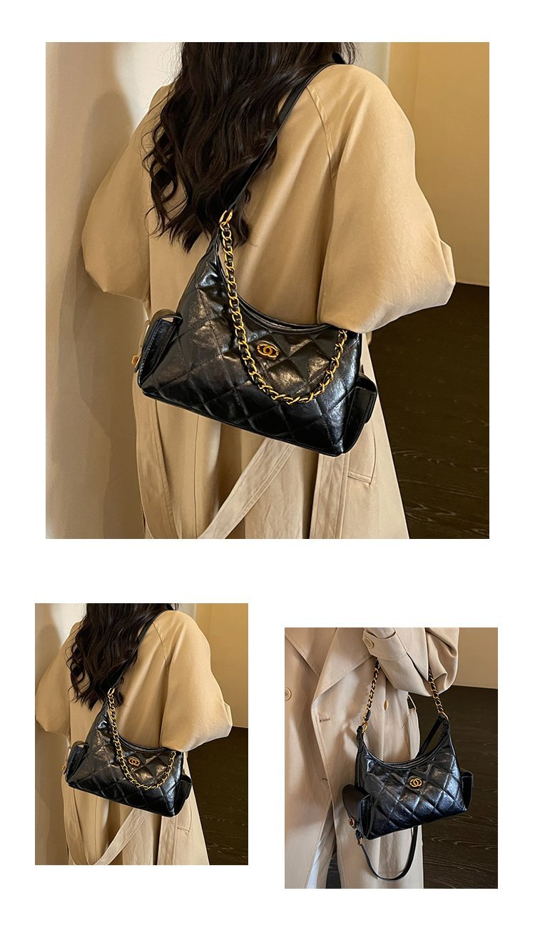 Women's Everyday Geometric Dumpling-Shaped PU Leather Shoulder Bag detail 29
