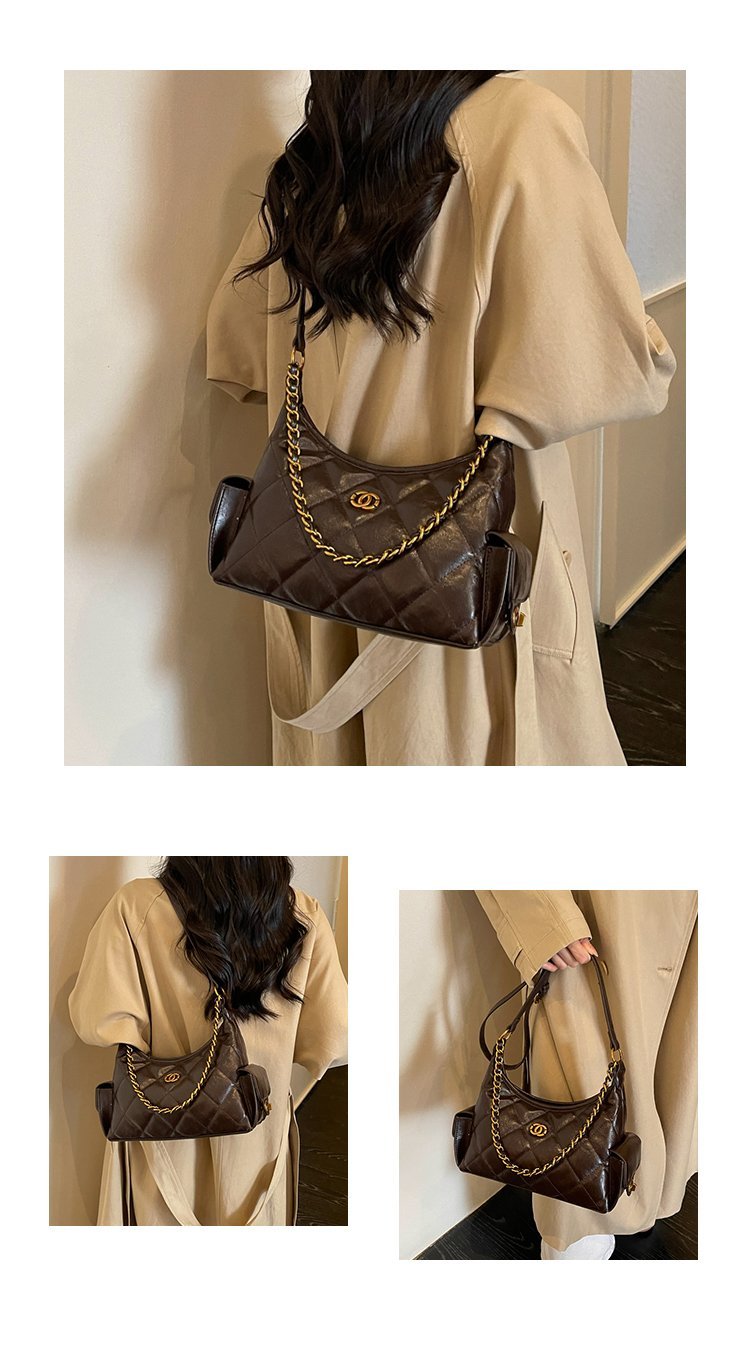 Women's Everyday Geometric Dumpling-Shaped PU Leather Shoulder Bag detail 30