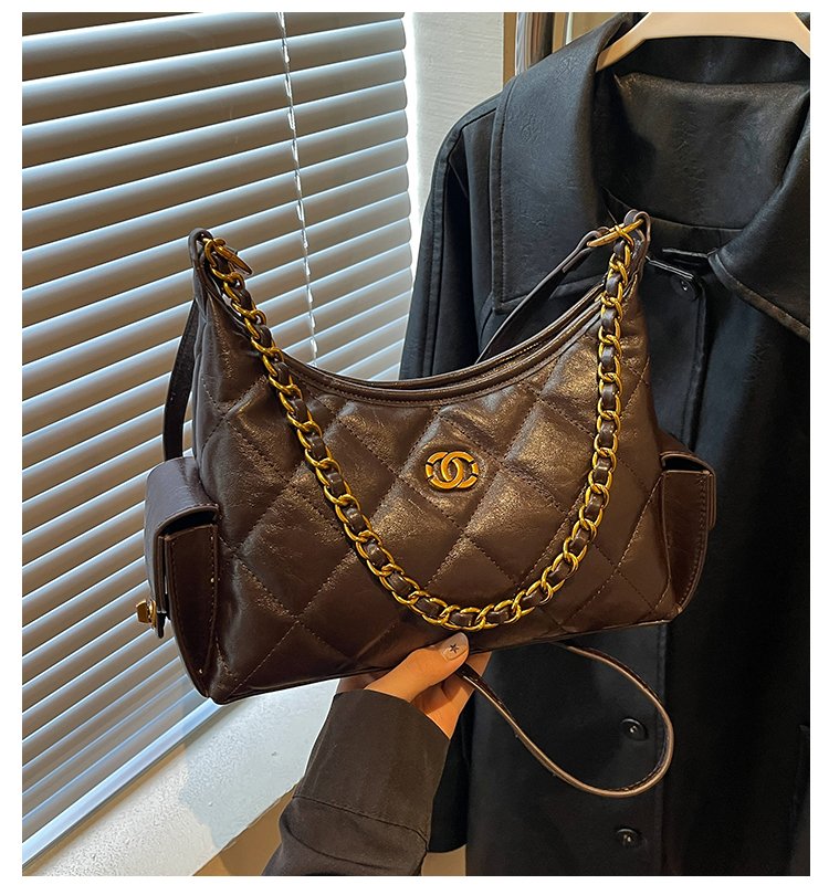 Women's Everyday Geometric Dumpling-Shaped PU Leather Shoulder Bag detail 3