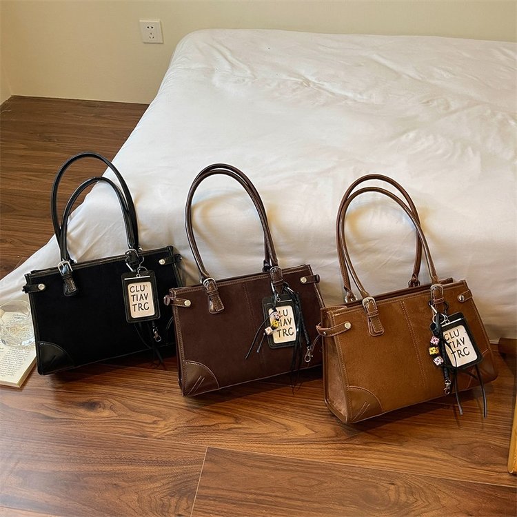 Women's Everyday Solid-Color Structured PU Leather Handbag view 2
