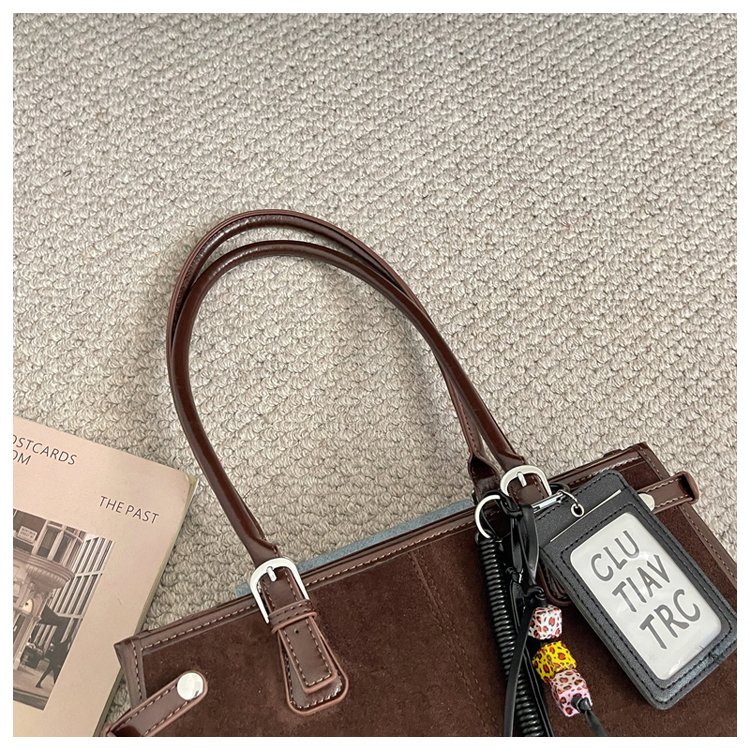 Women's Everyday Solid-Color Structured PU Leather Handbag detail 10