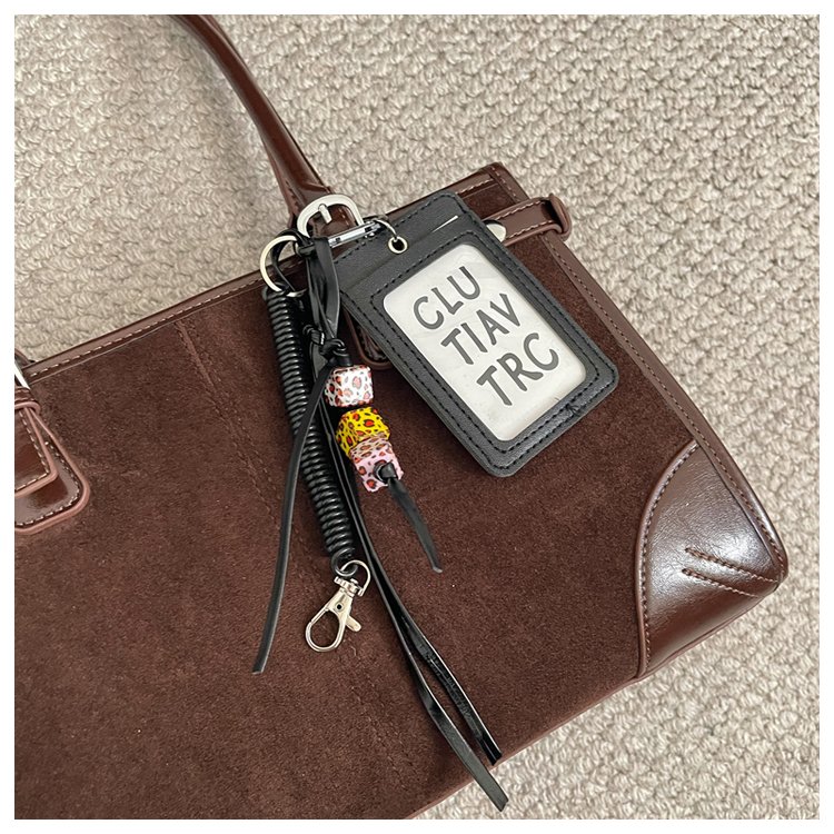 Women's Everyday Solid-Color Structured PU Leather Handbag detail 11