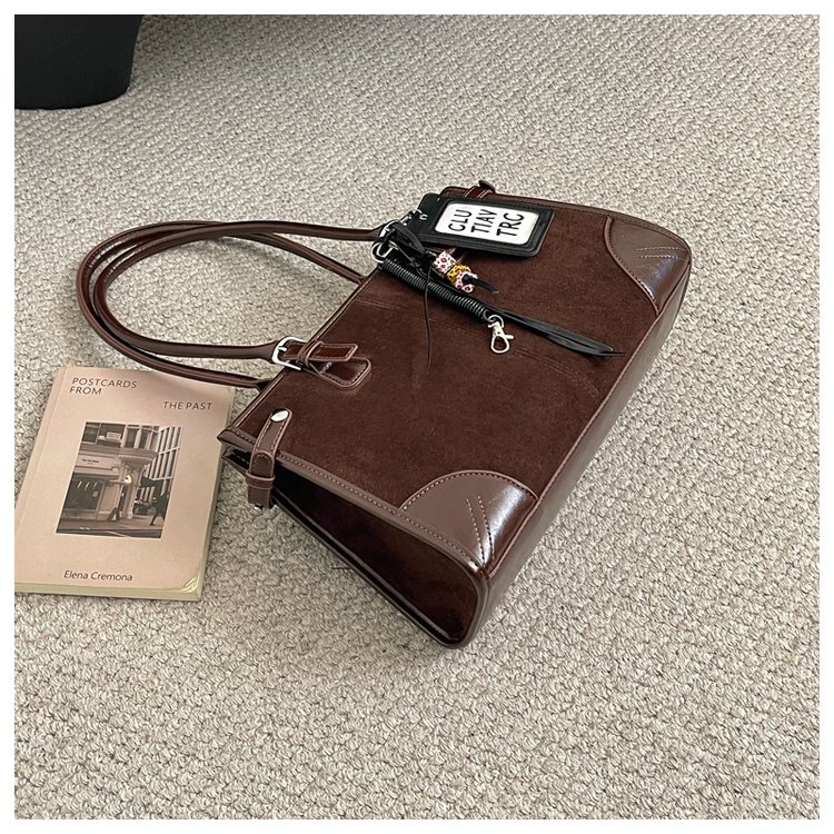 Women's Everyday Solid-Color Structured PU Leather Handbag detail 12