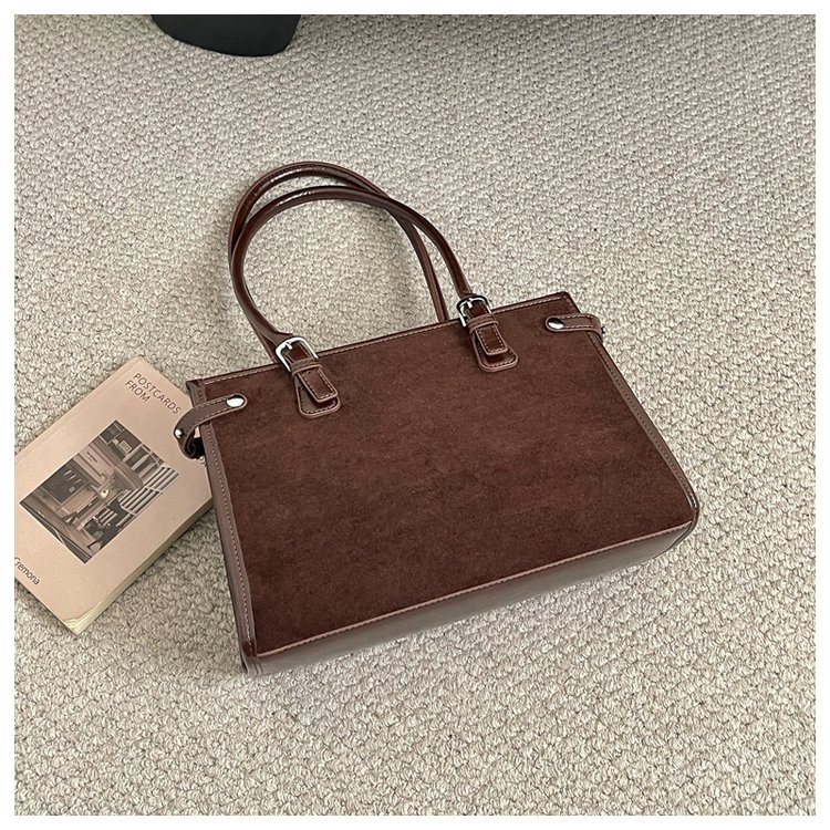 Women's Everyday Solid-Color Structured PU Leather Handbag detail 15