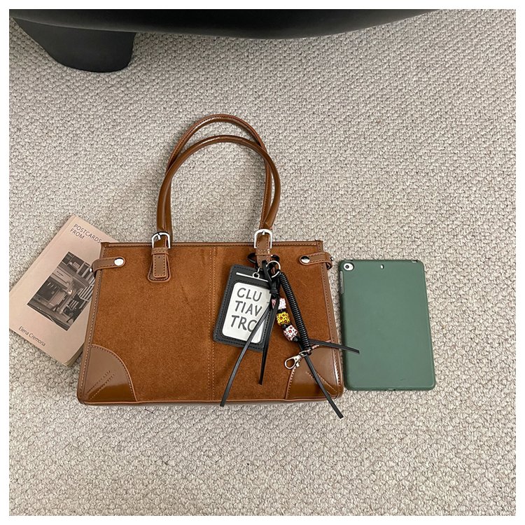 Women's Everyday Solid-Color Structured PU Leather Handbag detail 19