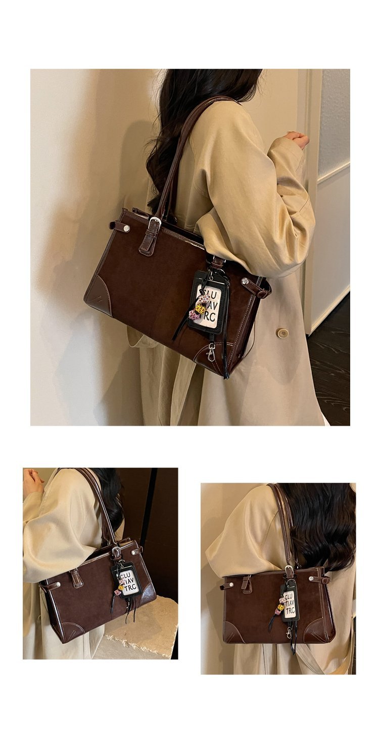 Women's Everyday Solid-Color Structured PU Leather Handbag detail 27