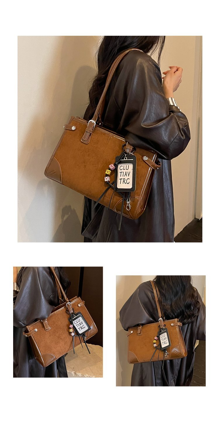 Women's Everyday Solid-Color Structured PU Leather Handbag detail 28