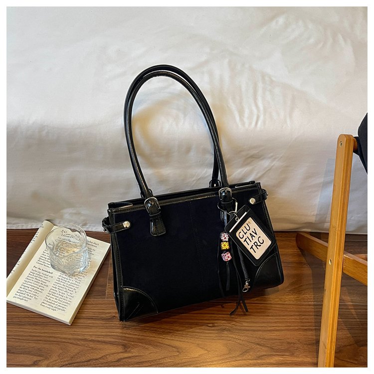 Women's Everyday Solid-Color Structured PU Leather Handbag detail 30