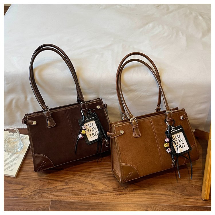 Women's Everyday Solid-Color Structured PU Leather Handbag detail 34