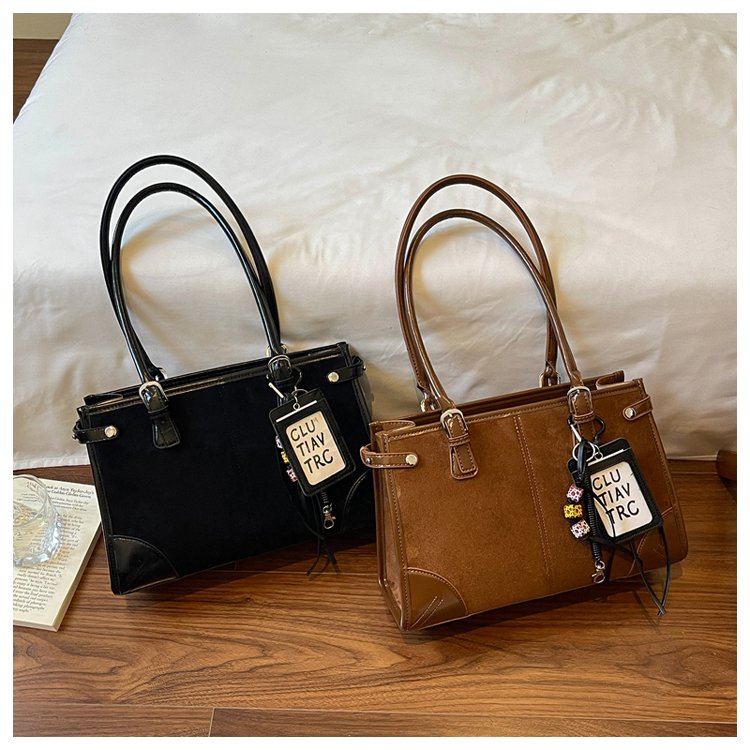 Women's Everyday Solid-Color Structured PU Leather Handbag detail 38