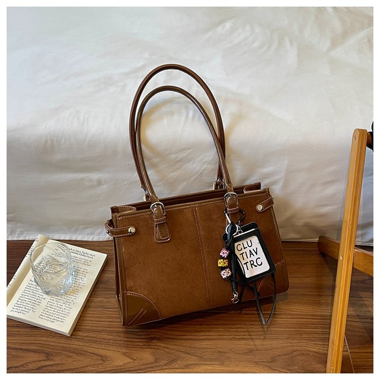 Women's Everyday Solid-Color Structured PU Leather Handbag detail 39