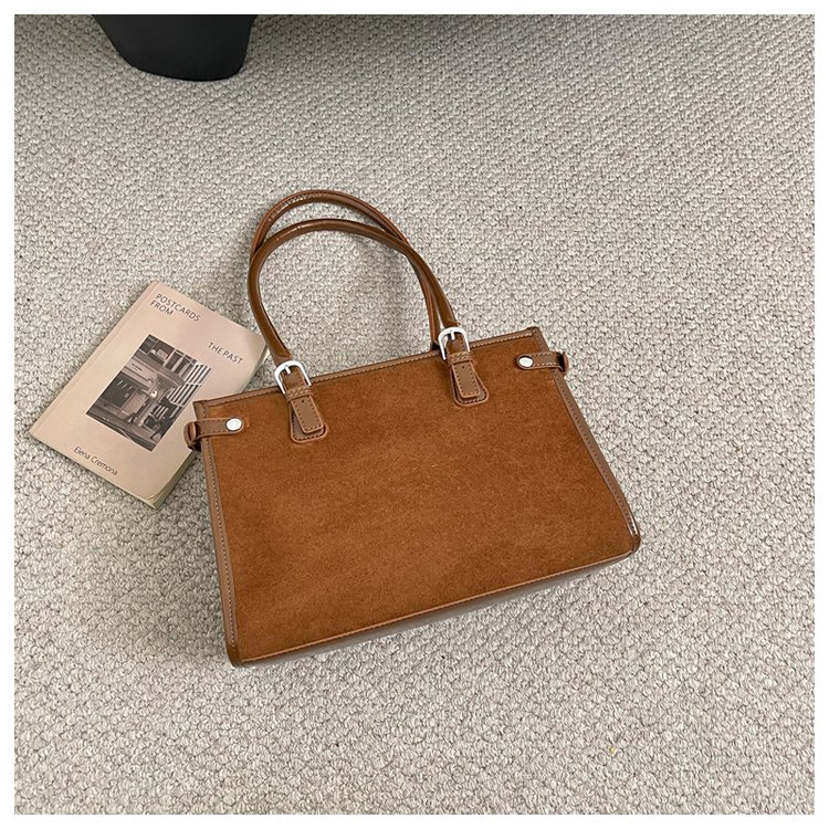 Women's Everyday Solid-Color Structured PU Leather Handbag view 5
