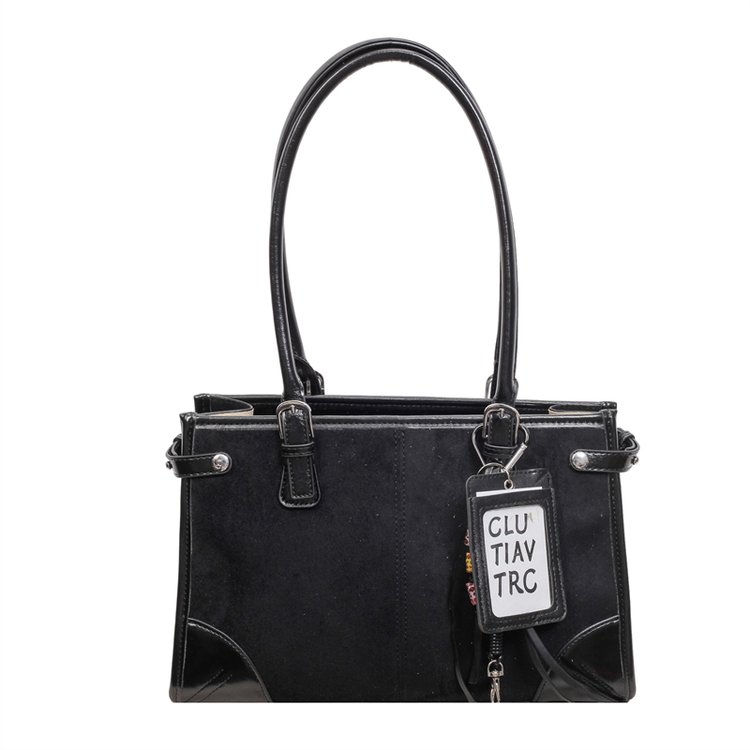 Women's Everyday Solid-Color Structured PU Leather Handbag view 6