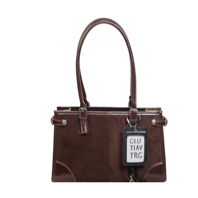 Women's Everyday Solid-Color Structured PU Leather Handbag view 7