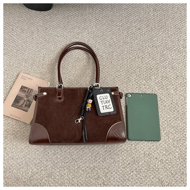 Women's Everyday Solid-Color Structured PU Leather Handbag detail 7