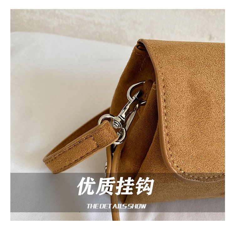 Women's Fashion Solid-Color Barrel-Shaped PU Leather Shoulder Bag detail 14