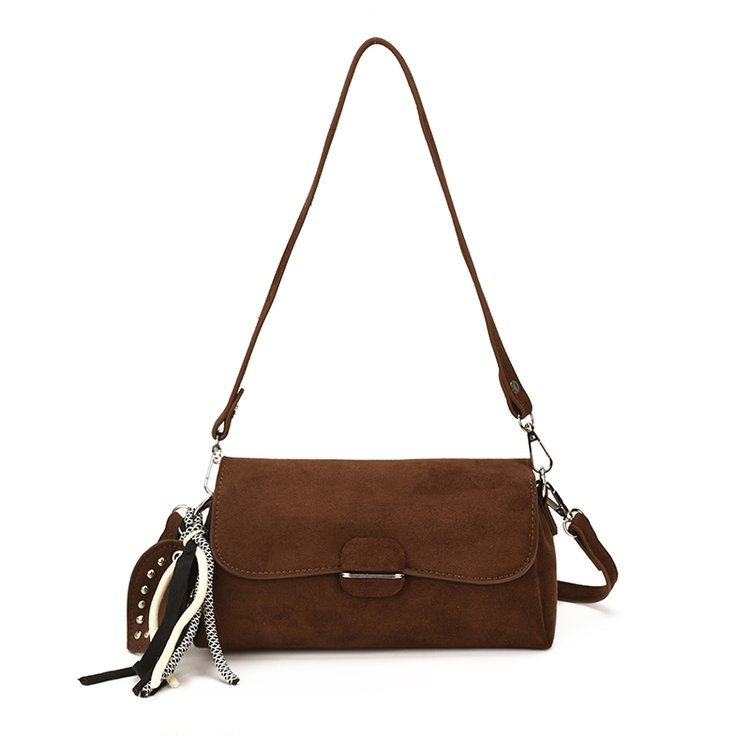 Women's Fashion Solid-Color Barrel-Shaped PU Leather Shoulder Bag view 5