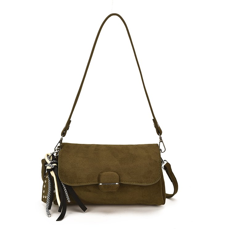 Women's Fashion Solid-Color Barrel-Shaped PU Leather Shoulder Bag view 6
