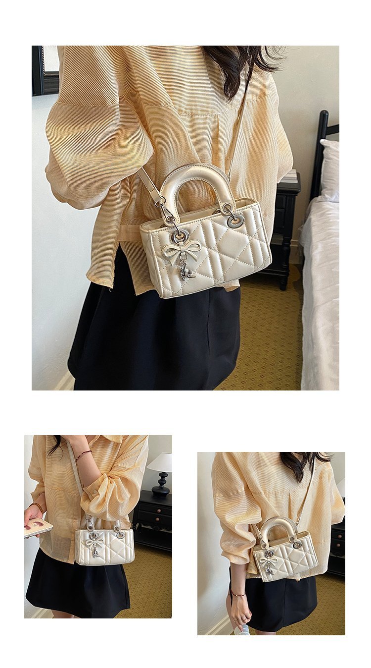 Women's PU Leather Floral Mini Top Handle Crossbody Bag detail 10