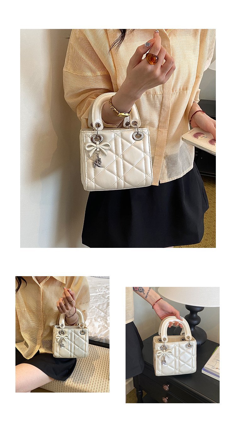Women's PU Leather Floral Mini Top Handle Crossbody Bag detail 11