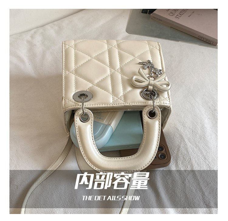 Women's PU Leather Floral Mini Top Handle Crossbody Bag detail 14