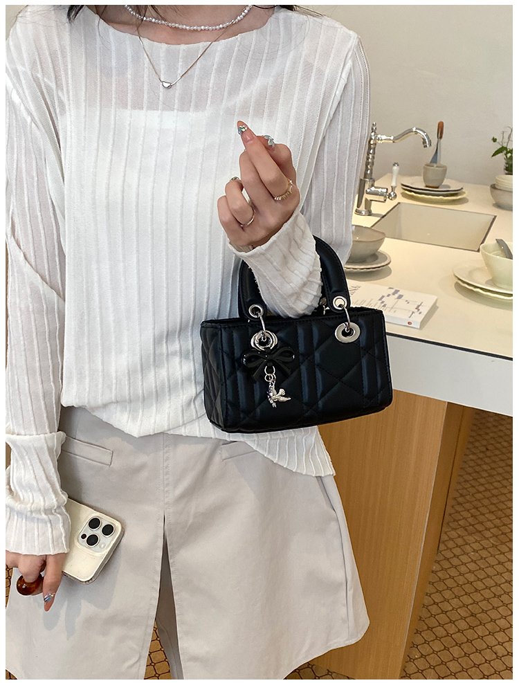 Women's PU Leather Floral Mini Top Handle Crossbody Bag detail 18