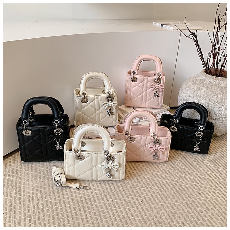 Women's PU Leather Floral Mini Top Handle Crossbody Bag detail 1