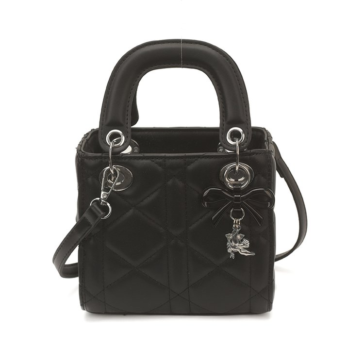 Women's PU Leather Floral Mini Top Handle Crossbody Bag view 5