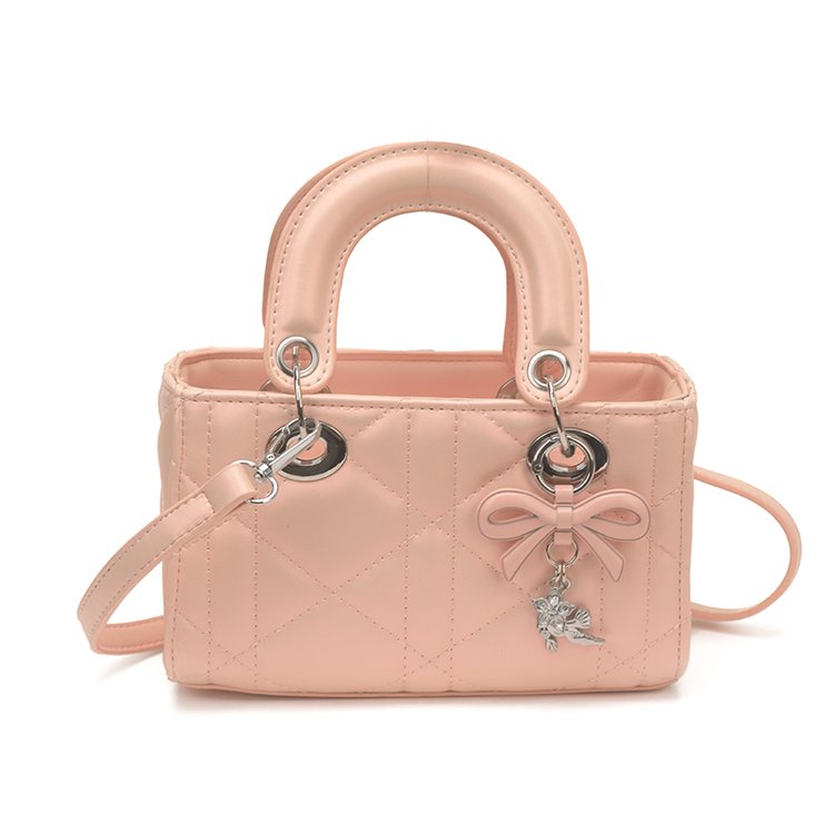Women's PU Leather Floral Mini Top Handle Crossbody Bag view 7