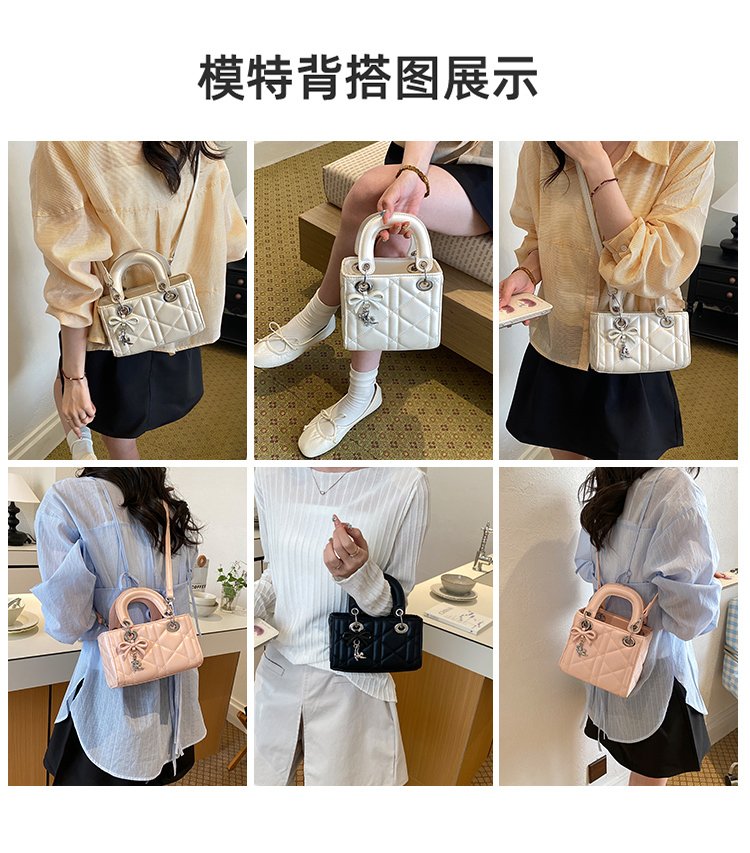 Women's PU Leather Floral Mini Top Handle Crossbody Bag detail 5