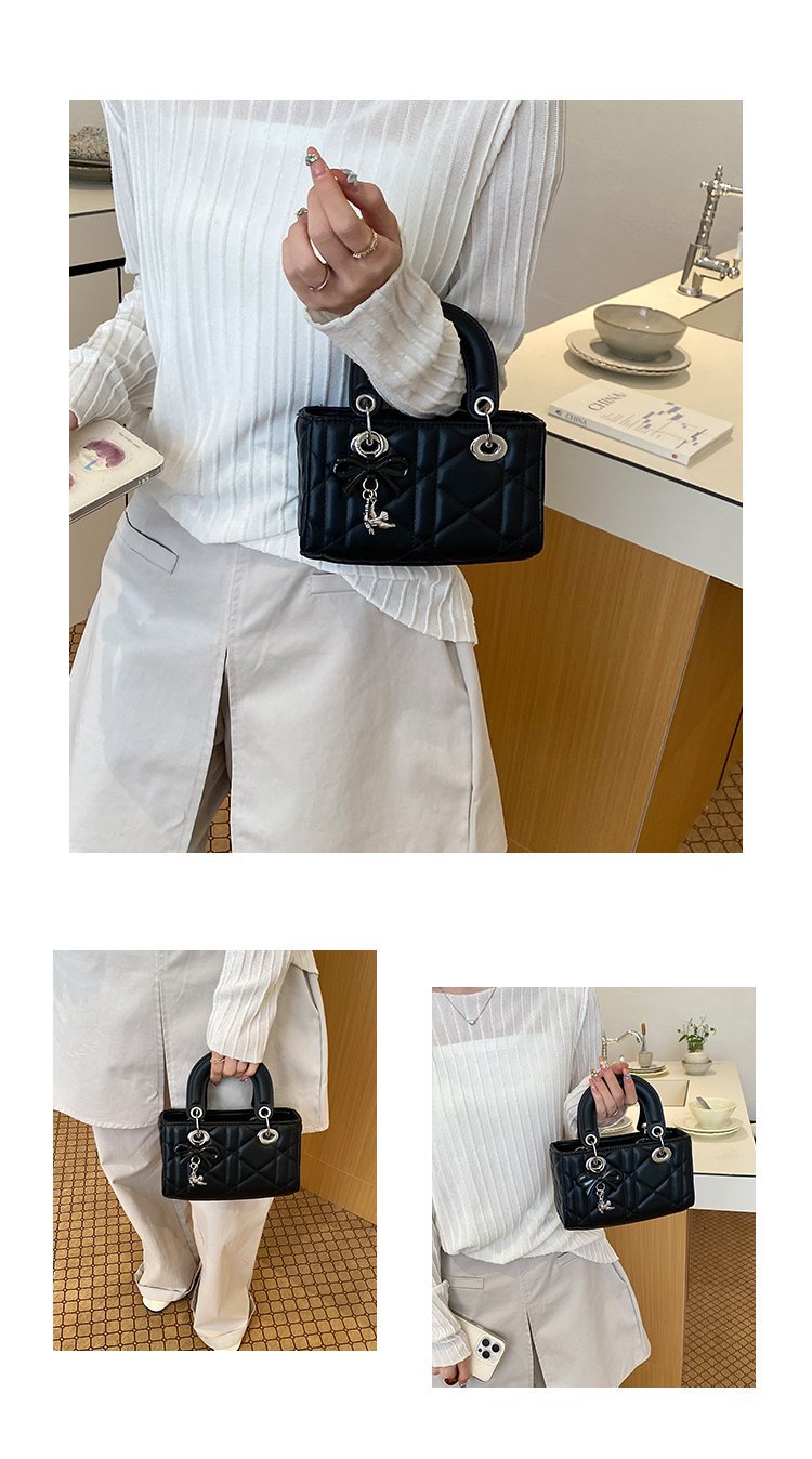 Women's PU Leather Floral Mini Top Handle Crossbody Bag detail 6