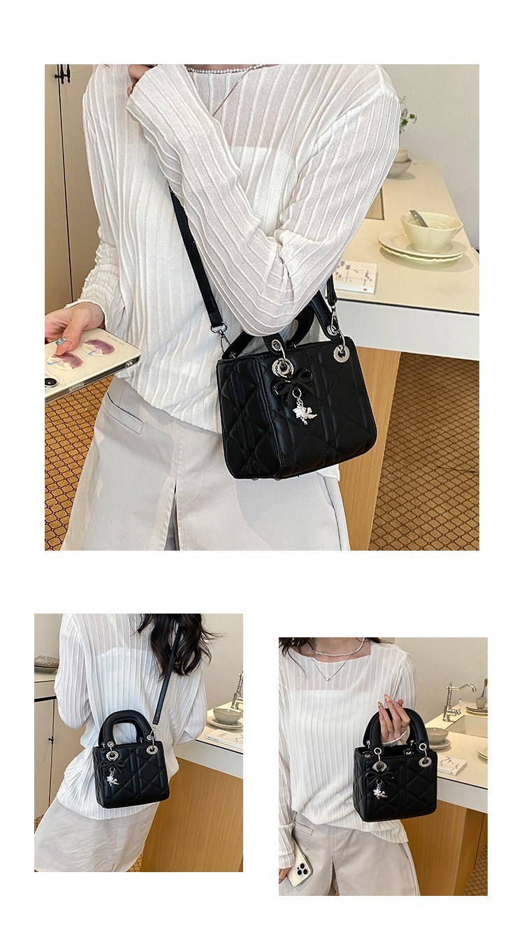 Women's PU Leather Floral Mini Top Handle Crossbody Bag detail 7