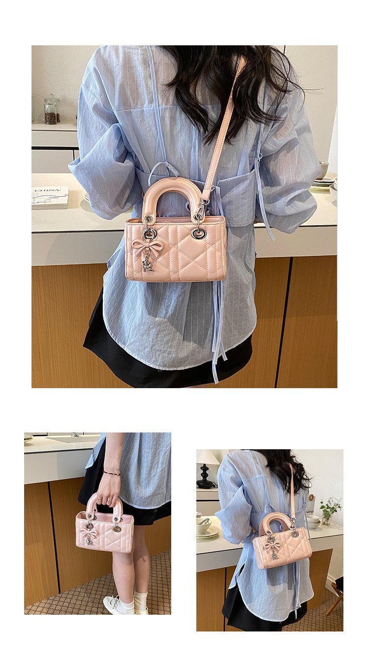 Women's PU Leather Floral Mini Top Handle Crossbody Bag detail 8
