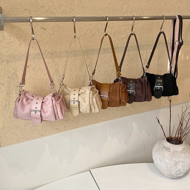 Women's PU Leather Gathered Chain Crossbody Bag view 2