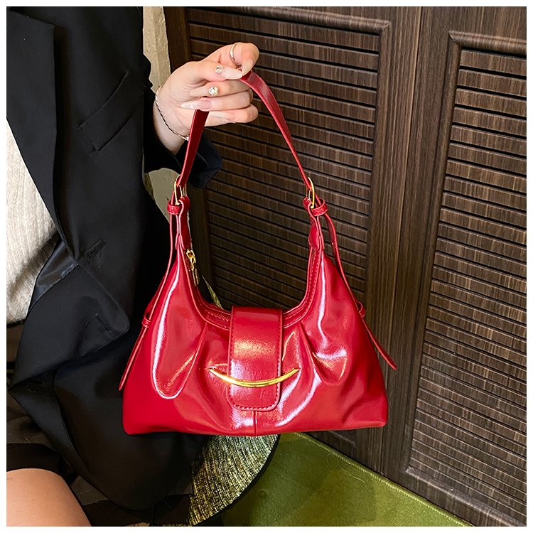 Women's PU Leather Glossy Shoulder Bag detail 19