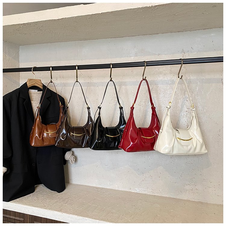 Women's PU Leather Glossy Shoulder Bag detail 31
