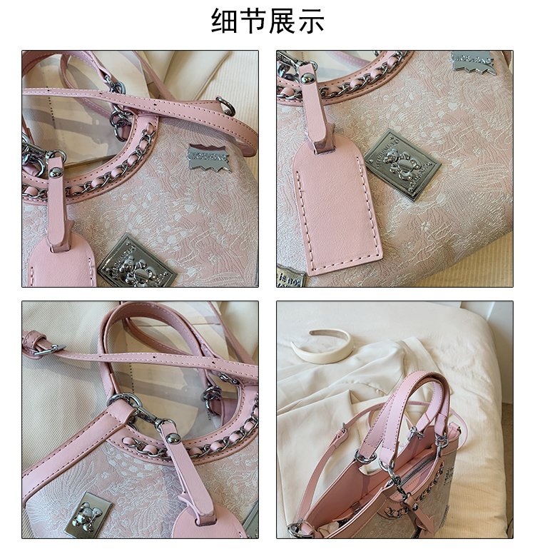 Women's PU Leather Graphic Mini Tote Bag detail 3