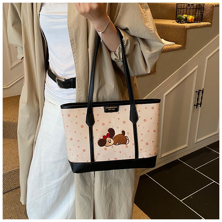 Women's PU Leather Graphic Tote Bag detail 13
