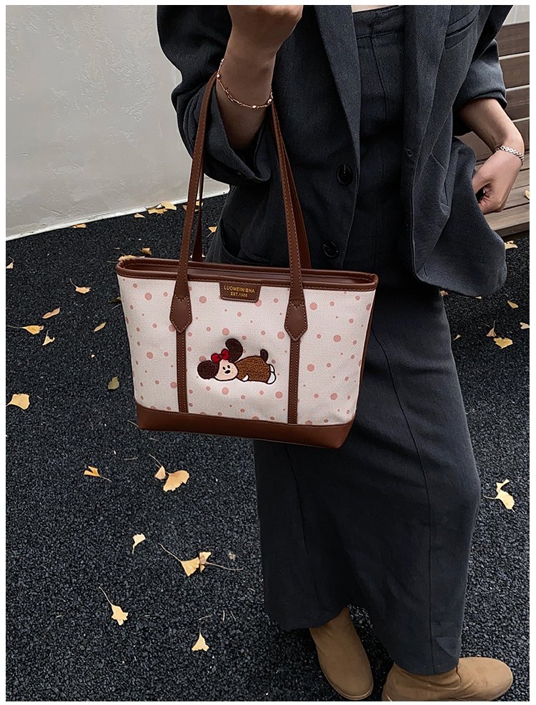Women's PU Leather Graphic Tote Bag detail 37