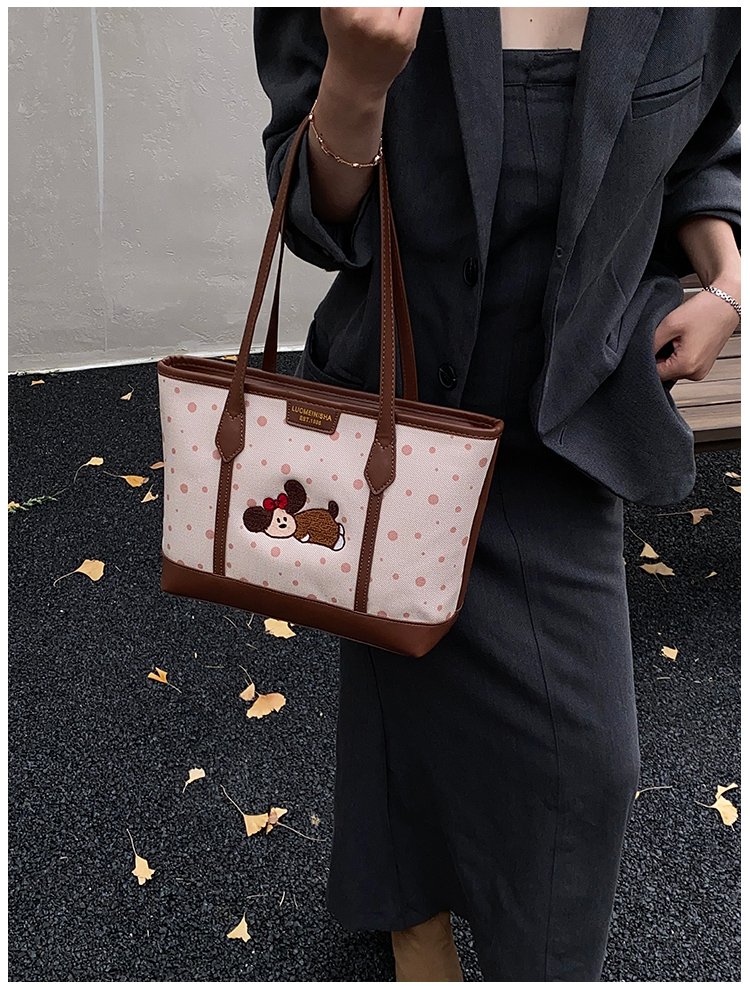 Women's PU Leather Graphic Tote Bag detail 38