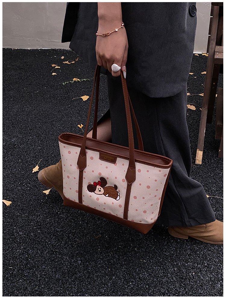 Women's PU Leather Graphic Tote Bag detail 40