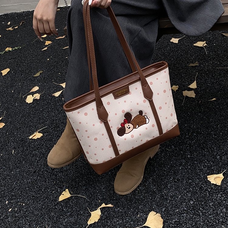 Women's PU Leather Graphic Tote Bag view 1