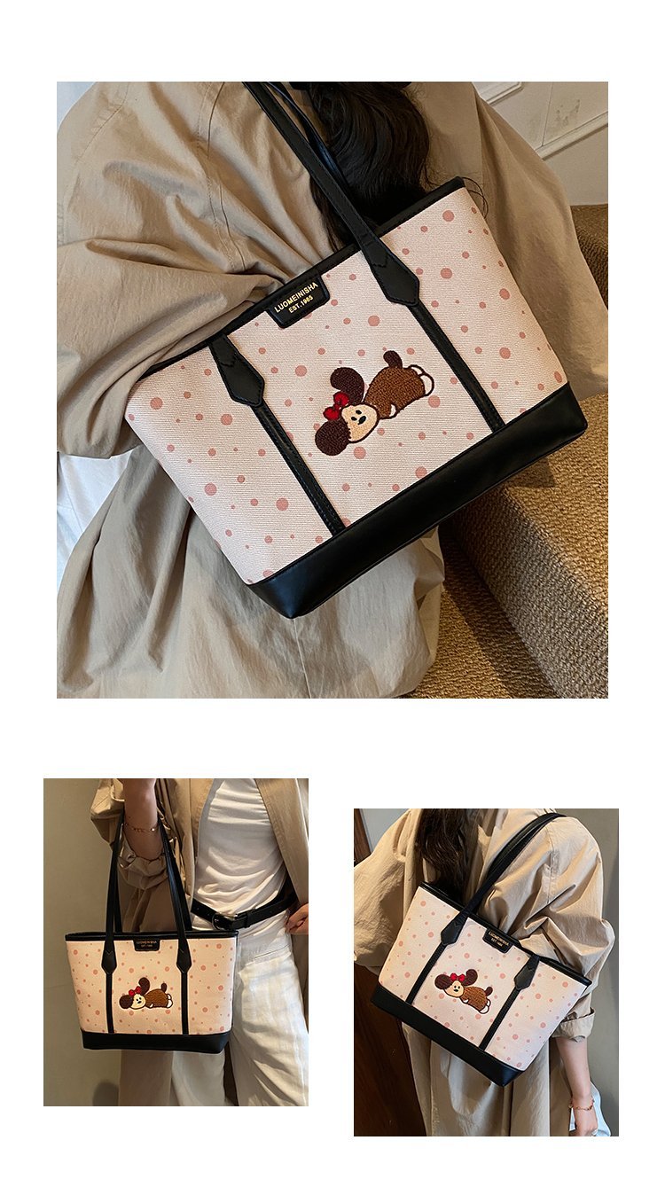 Women's PU Leather Graphic Tote Bag detail 6