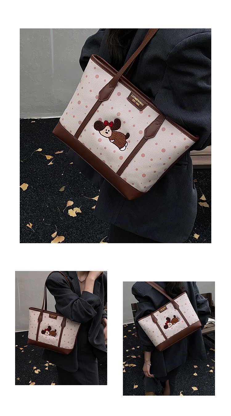 Women's PU Leather Graphic Tote Bag detail 7