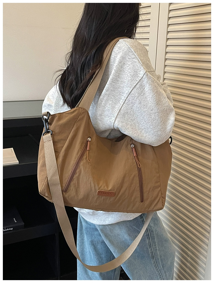 Casual Large Capacity Cloth Tote Crossbody Bag detail 9